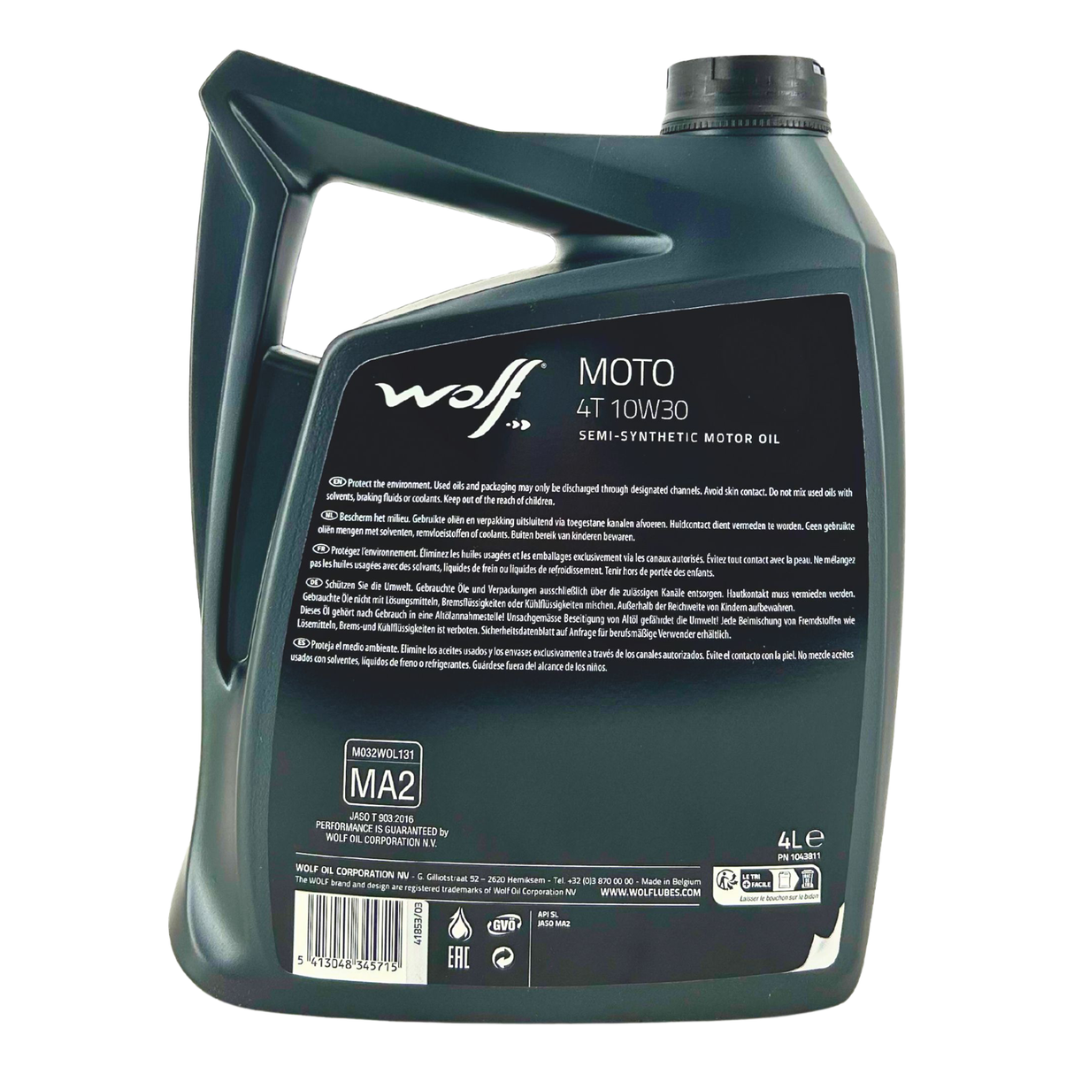 Wolf Moto 4T 10W-30 4 Liter