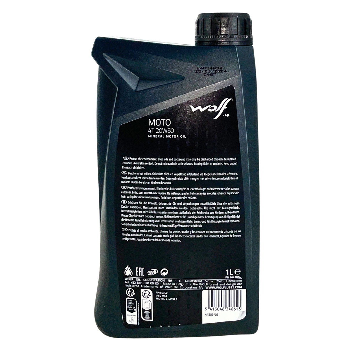 Wolf Moto 4T 20W-50 1 Liter