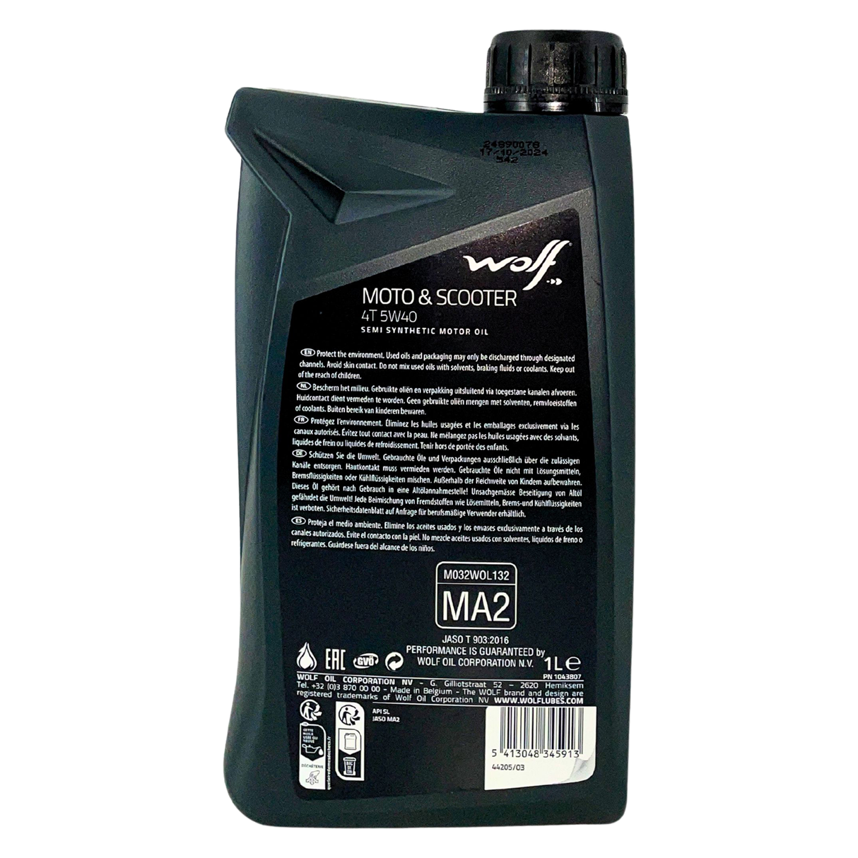 Wolf Moto & Scooter 4T 5W-40 1 Liter