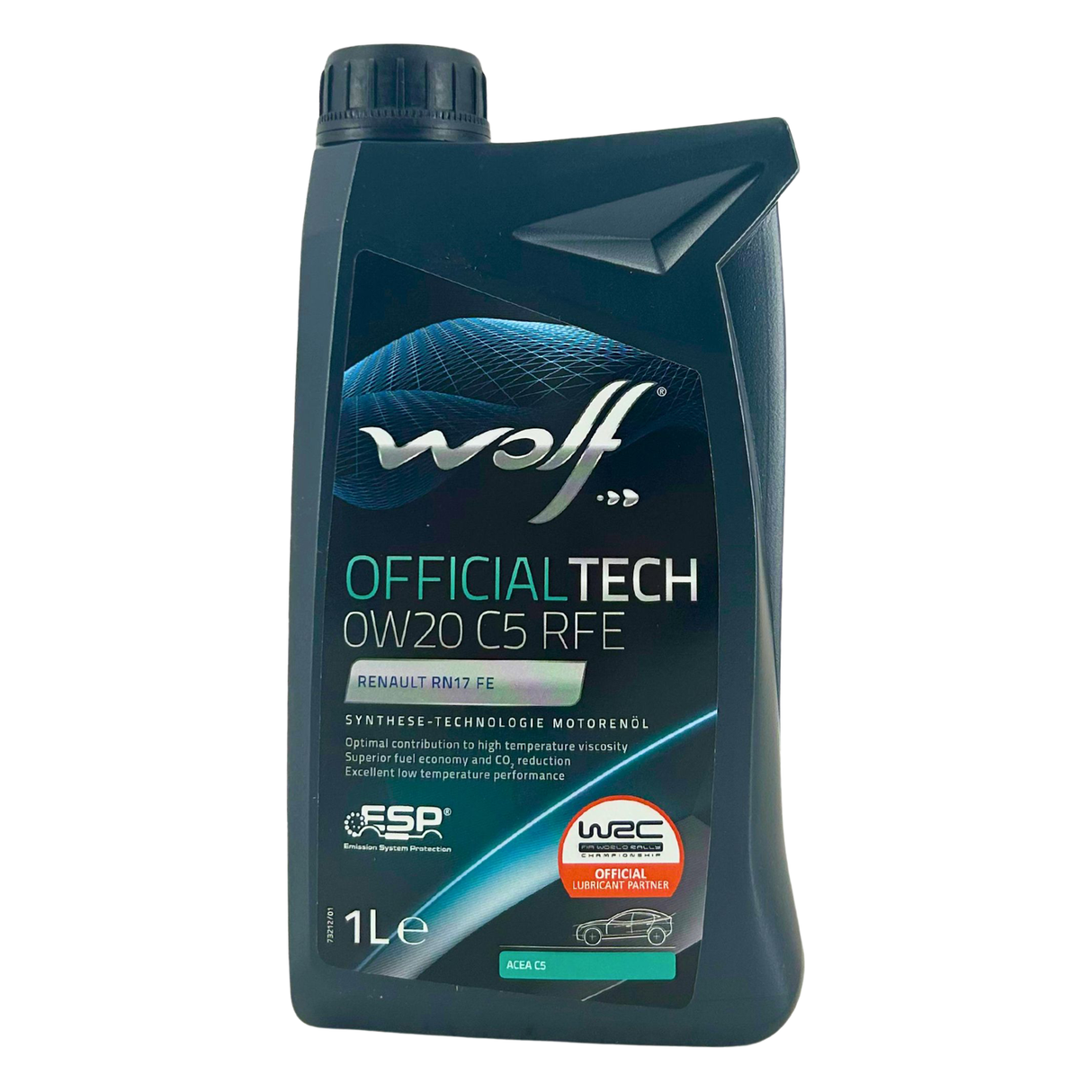 Wolf OfficialTech 0W-20 C5 RFE 1 Liter