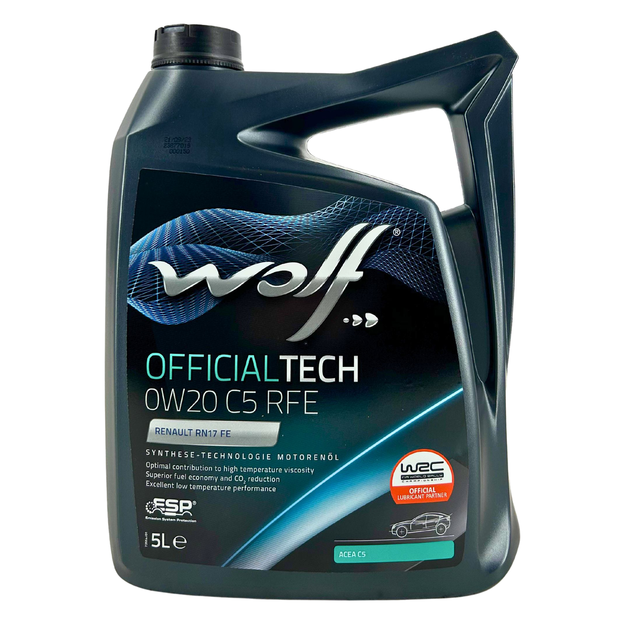 Wolf OfficialTech 0W-20 C5 RFE 5 Liter