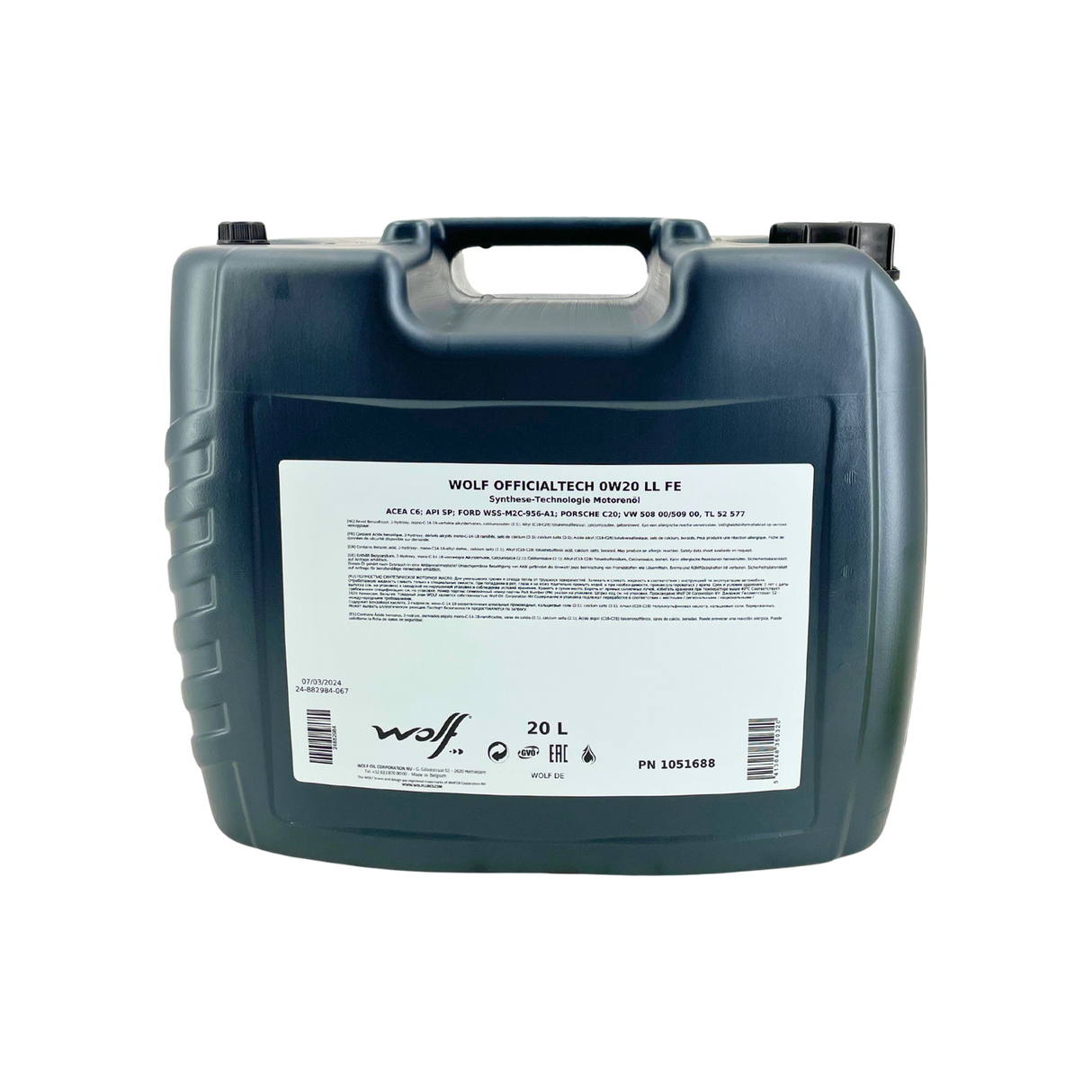 Wolf OfficialTech 0W-20 LL FE 20 Liter