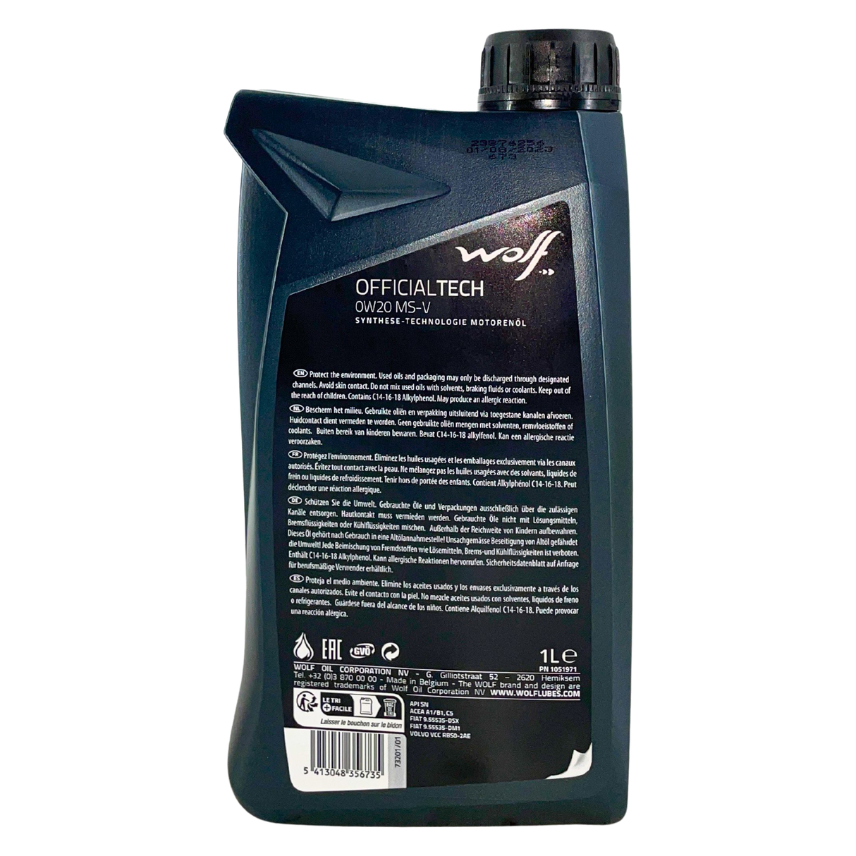 Wolf OfficialTech 0W-20 MS-V 1 Liter