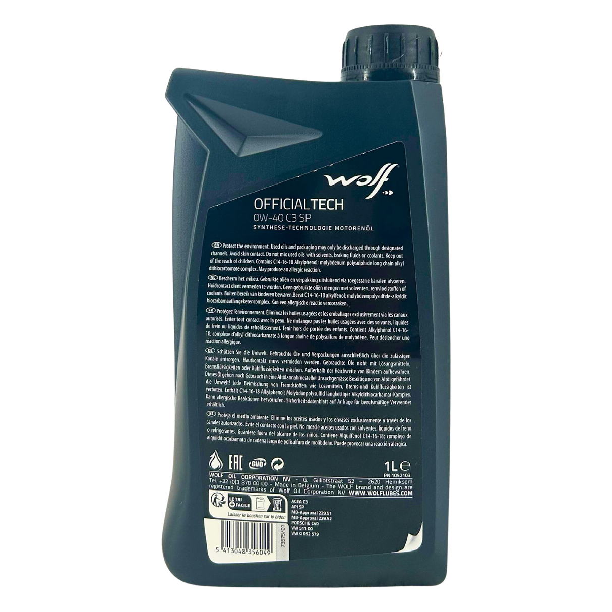 Wolf OfficialTech 0W-40 C3 SP 1 Liter