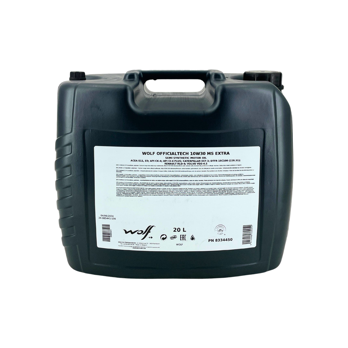Wolf OfficialTech 10W-30 MS Extra 20 Liter