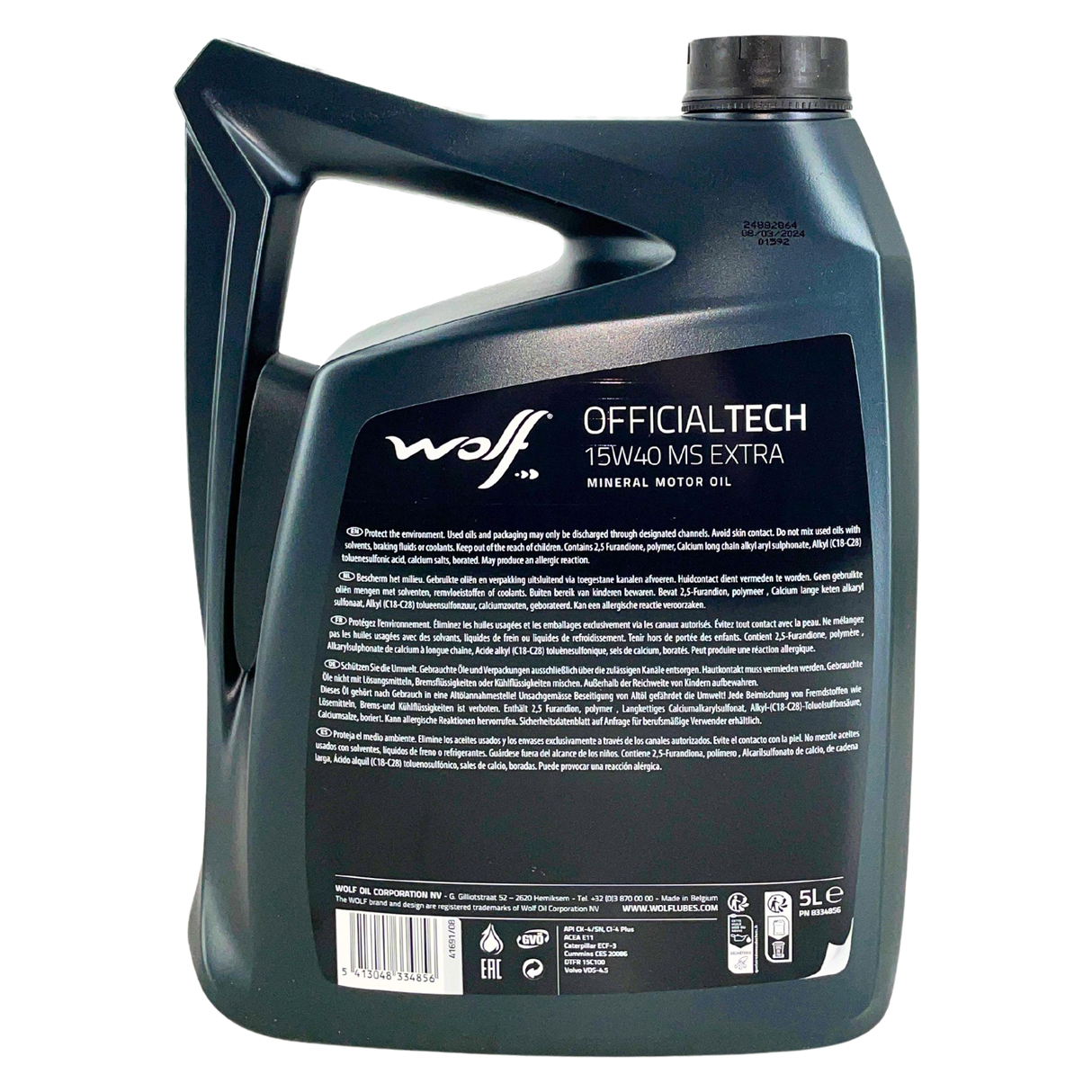 Wolf OfficialTech 15W-40 MS Extra 5 Liter