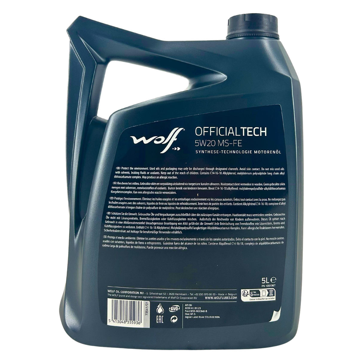 Wolf OfficialTech 5W-20 MS-FE 5 Liter
