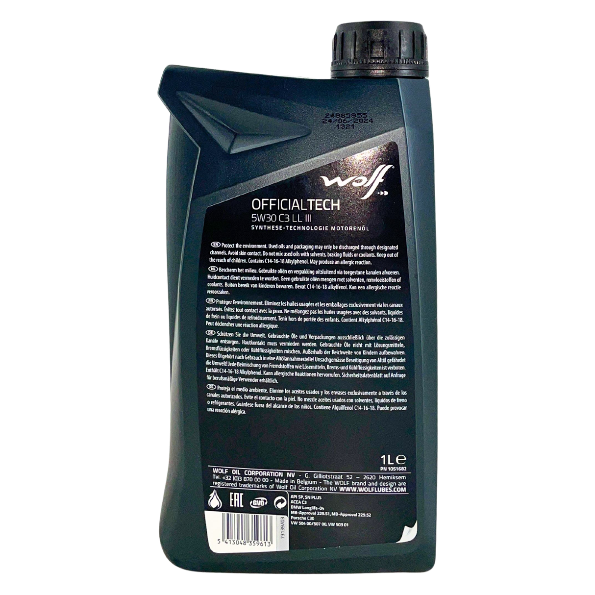 8L WOLF 5W30 C3 LL III + MANN Ölfilter für MERCEDES W203 W204 W211 W212 OM642