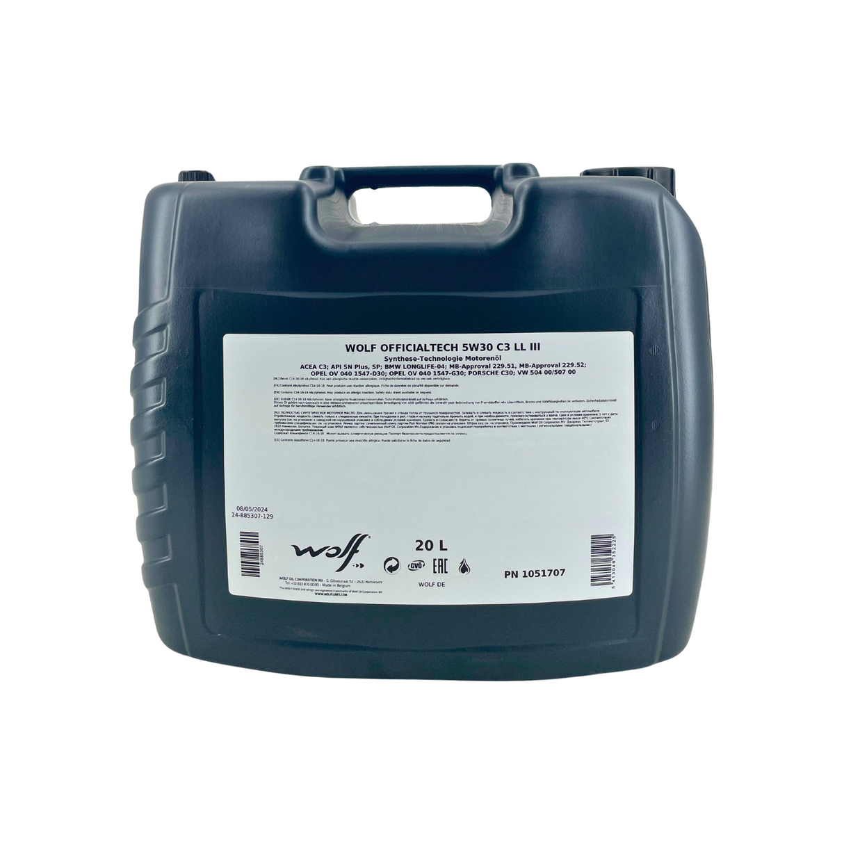 Wolf OfficialTech 5W-30 C3 LL III 20 Liter
