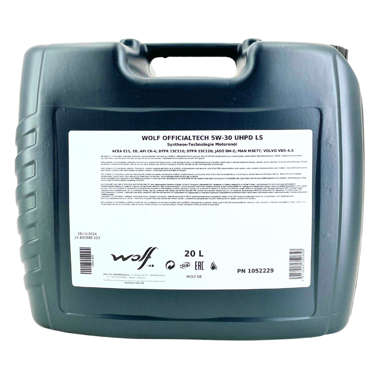Wolf OfficialTech 5W-30 UHPD LS 20 Liter