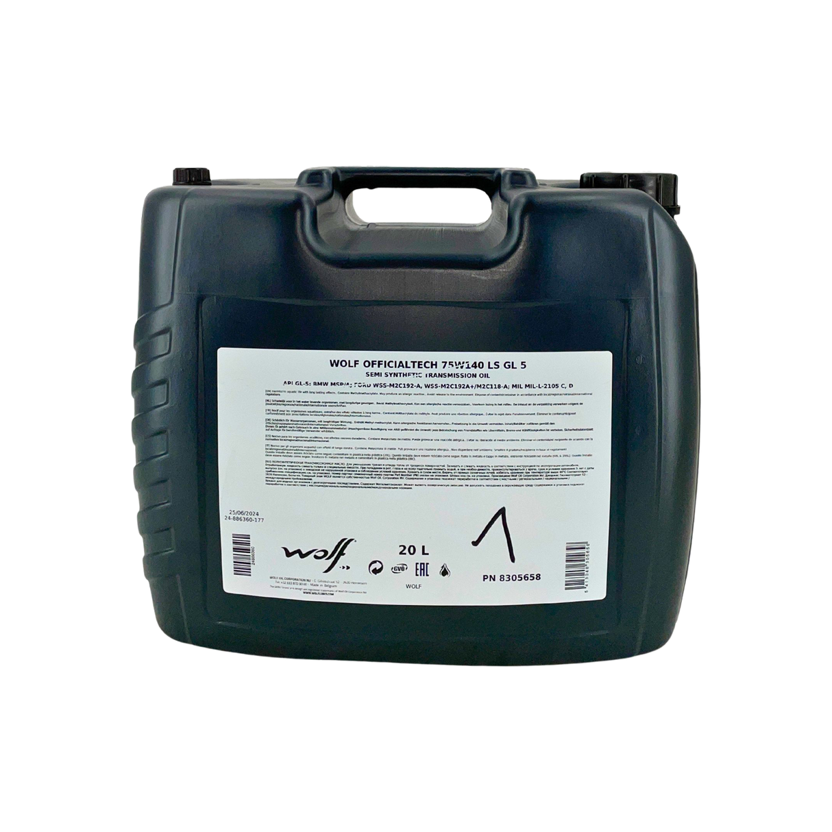 Wolf OfficialTech 75W-140 LS GL 5 Getriebeöl 20 Liter