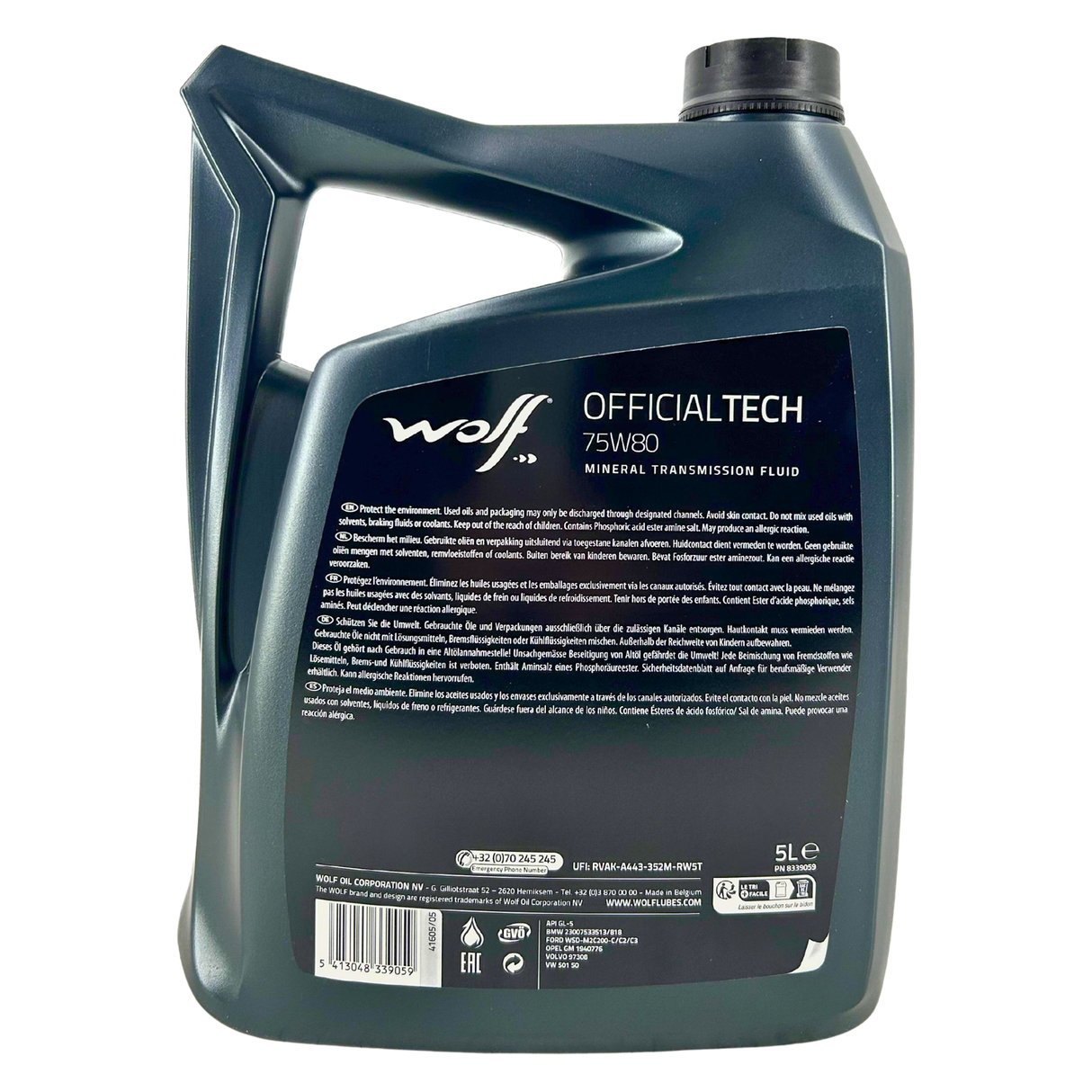 Wolf OfficialTech 75W-80 Getriebeöl 5 Liter