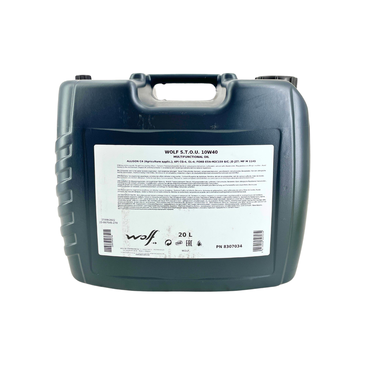 Wolf STOU 10W-40 20 Liter