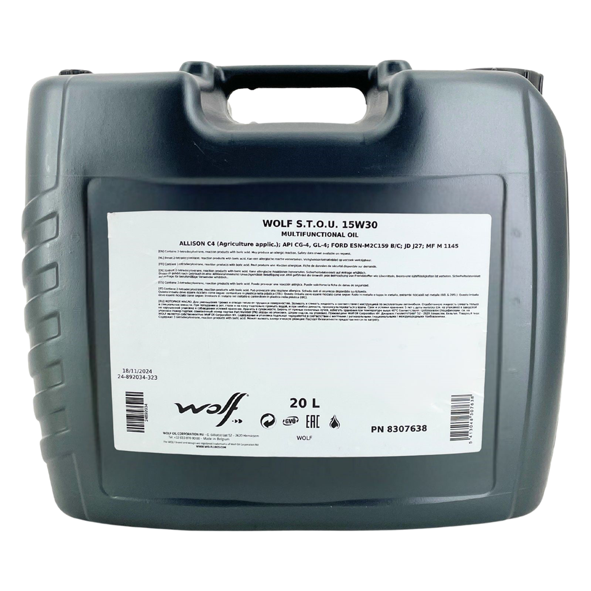 Wolf STOU 15W-30 20 Liter