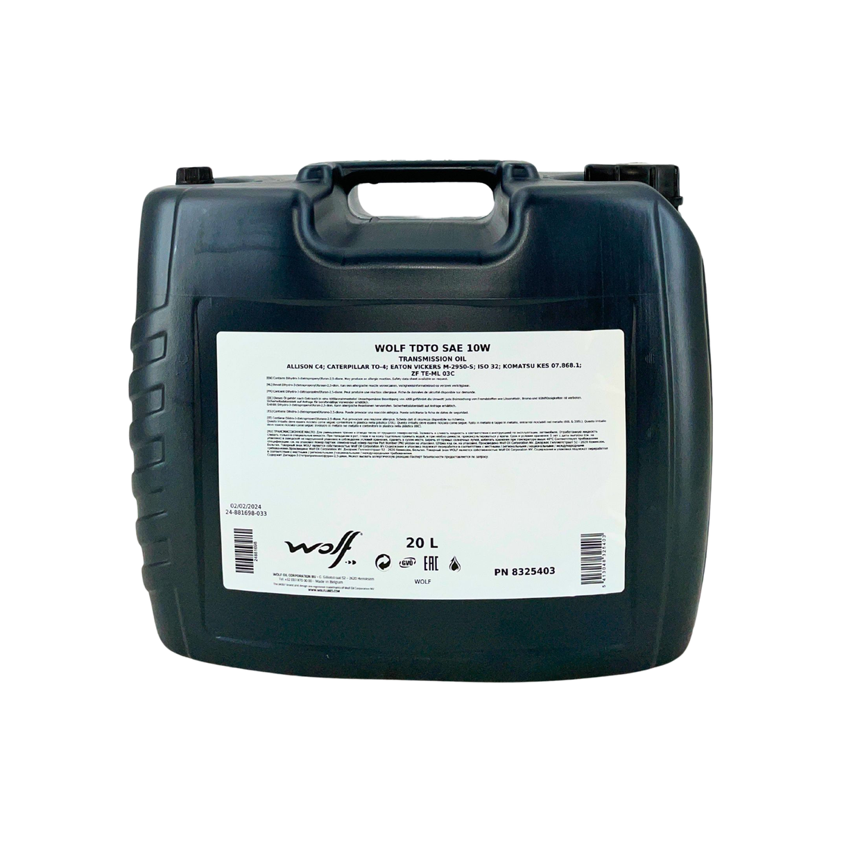 Wolf TDTO SAE 10W 20 Liter