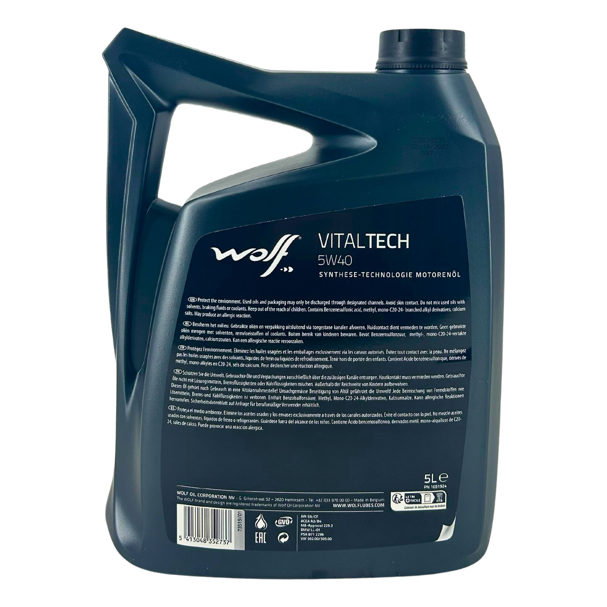 Wolf VitalTech 5W-40 5 Liter