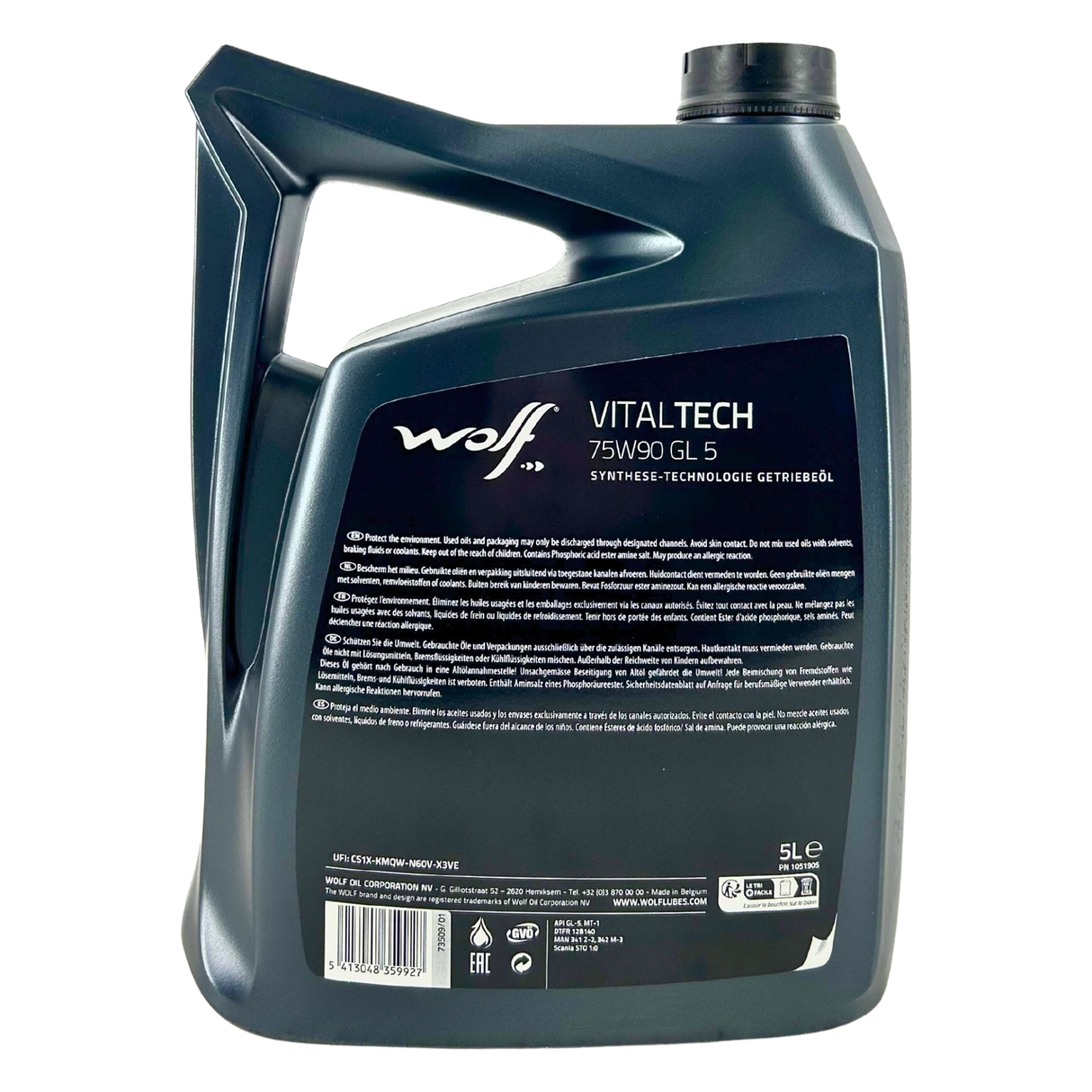 Wolf Vitaltech 75W-90 GL 5 5 Liter
