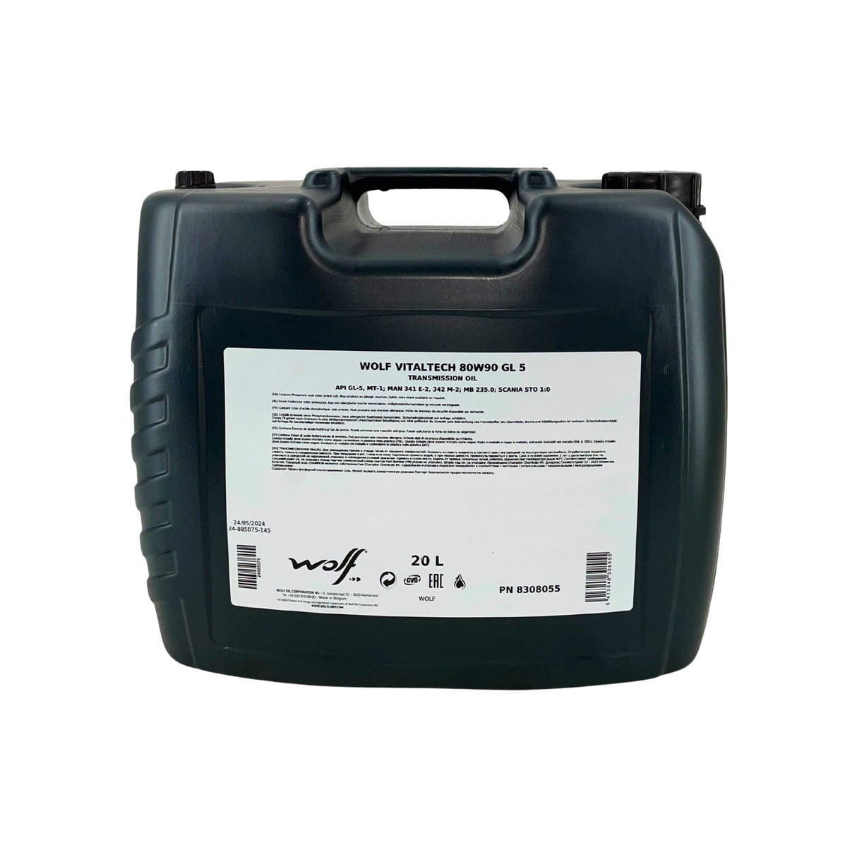 Wolf VitalTech 80W-90 GL 5 Getriebeöl 20 Liter