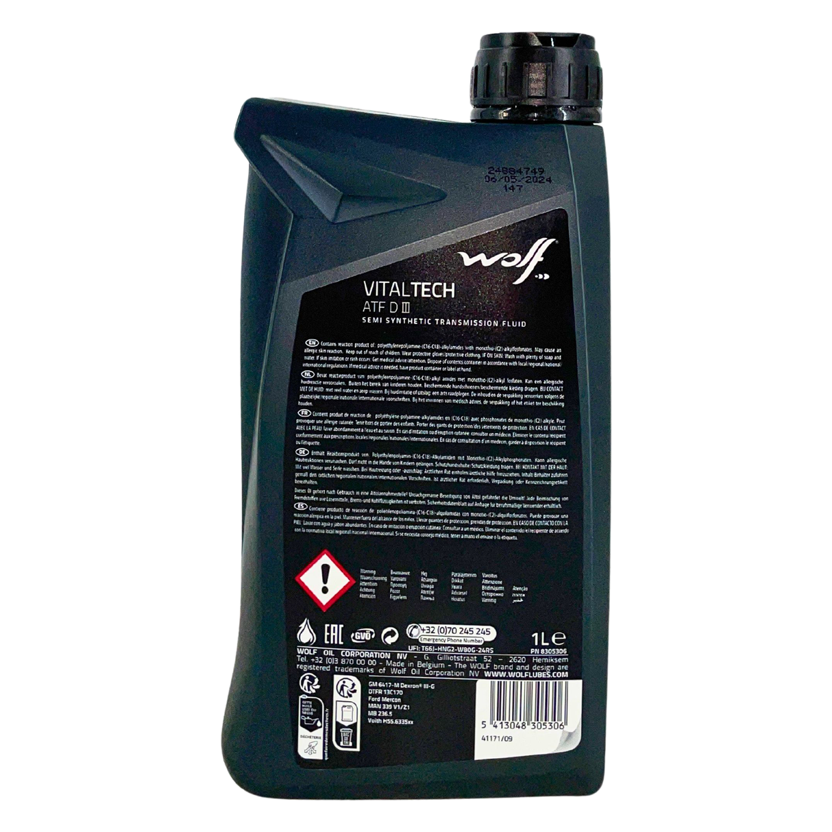 Wolf Vitaltech ATF D III Getriebeöl 1 Liter