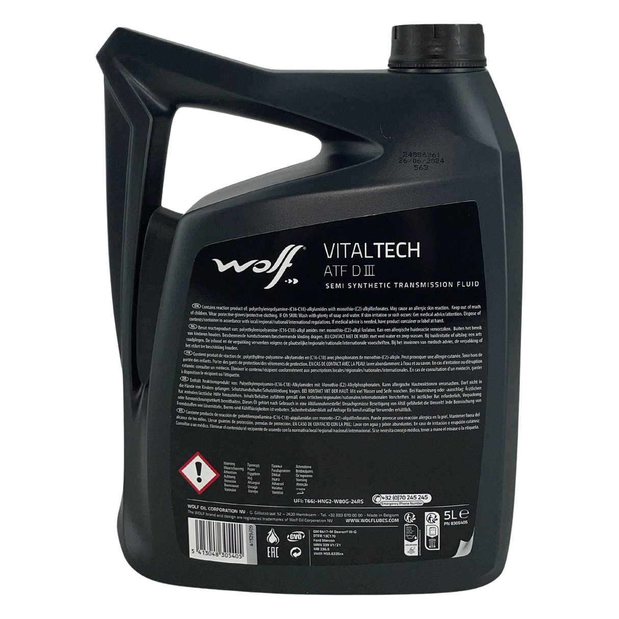 Wolf Vitaltech ATF D III Getriebeöl 5 Liter