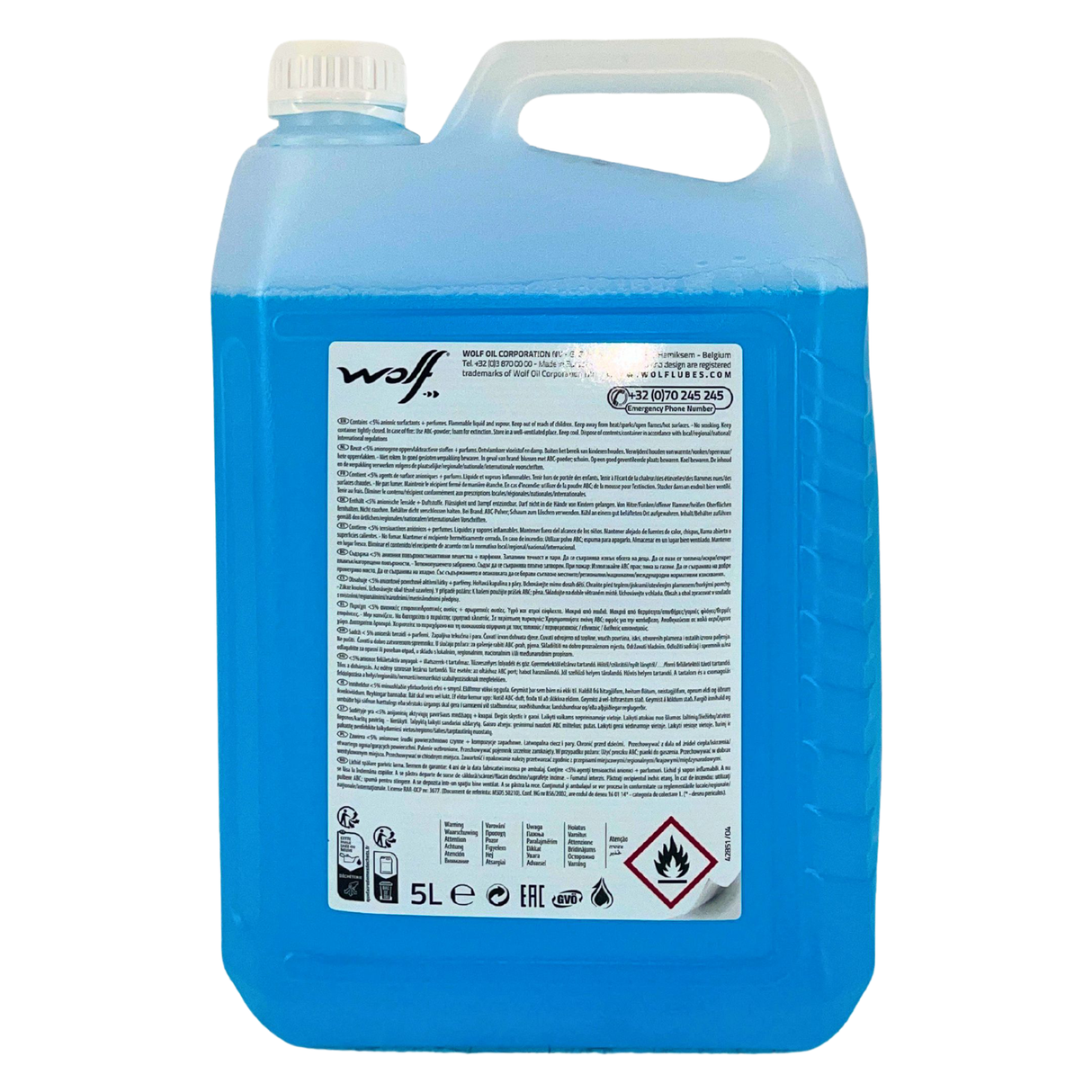 Wolf Windscreen Washer -22°C Ready to use Scheibenreiniger gebrauchsfertig 5 Liter