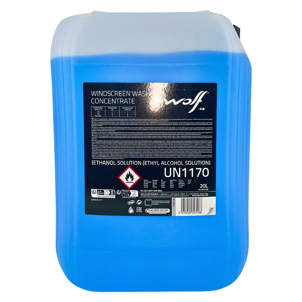 Wolf Windscreen Washer Concentrate Scheibenreiniger Konzentrat 20 Liter