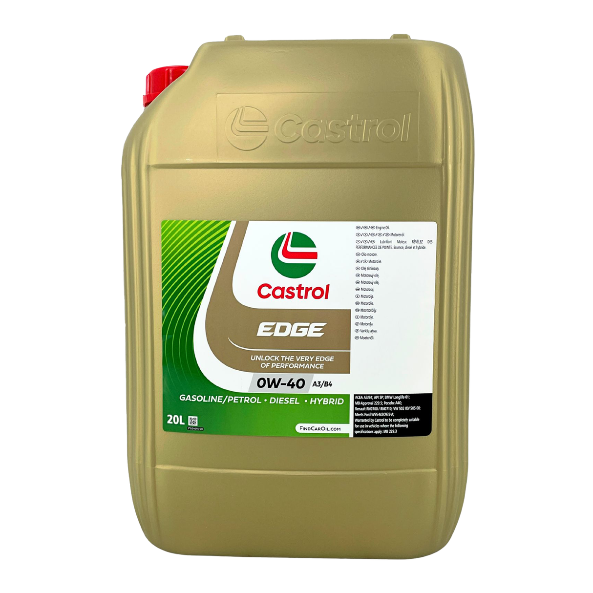 Castrol EDGE 0W-40 A3/B4 20 Liter Castrol