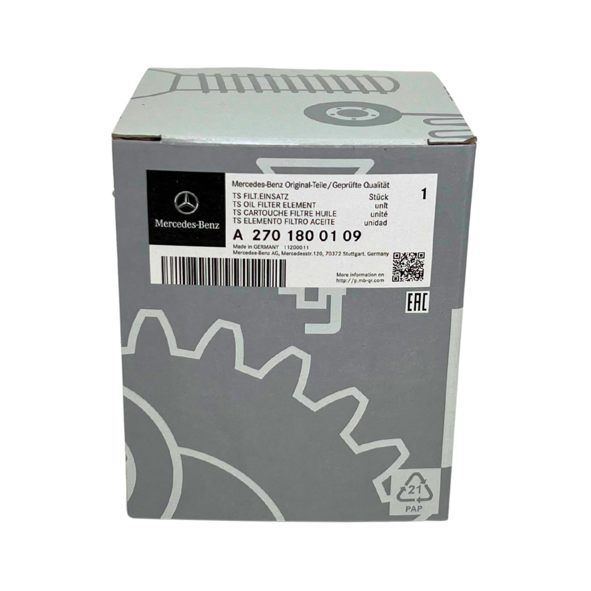 ORIGINAL OE MERCEDES ÖLFILTER+229.52 5W30 ÖL A B C E KLASSE W176 W246 W205 W213