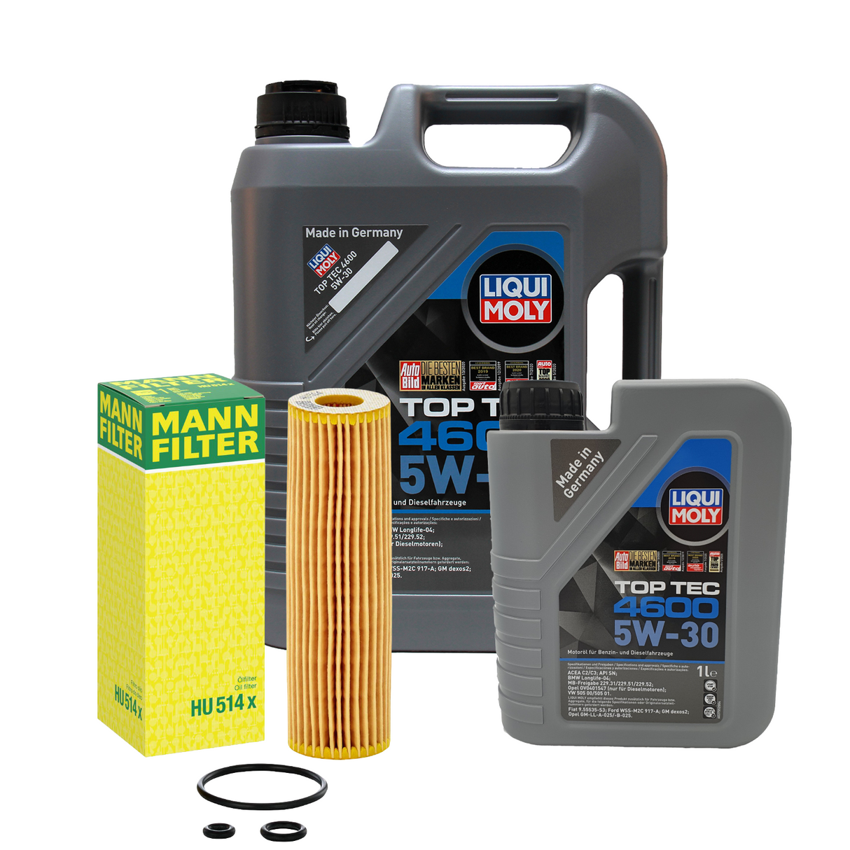 INSPEKTIONSKIT FILTER LIQUI MOLY ÖL 6L 5W-30 für Mercedes-Benz C-Klasse W203