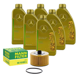 6L ORIGINAL 0W-20 MB 229.71 + MANN Ölfilter für MERCEDES W177 W247 C/X118 H/X247
