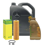 MANN ÖLFILTER +6L MERCEDES 5w30 ÖL passend für W203 W204 W211 180 200 230 Kompr.