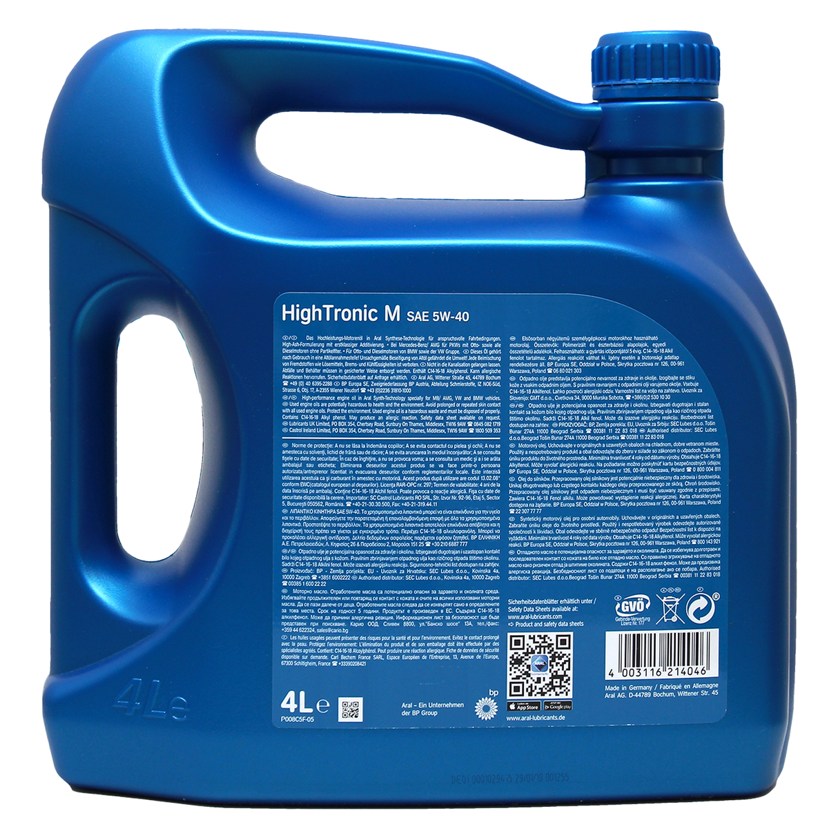 Aral HighTronic M 5W-40 4 Liter