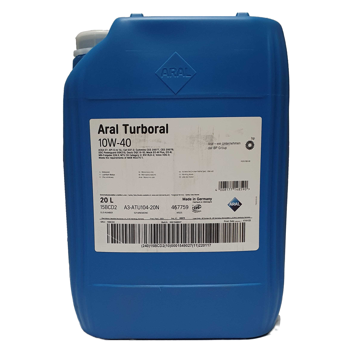 Aral Turboral 10W-40 20 Liter