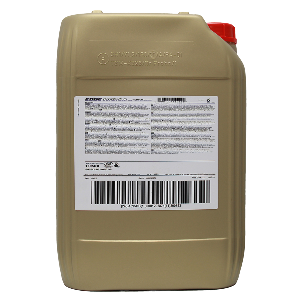 Castrol EDGE Supercar 10W-60 20 Liter