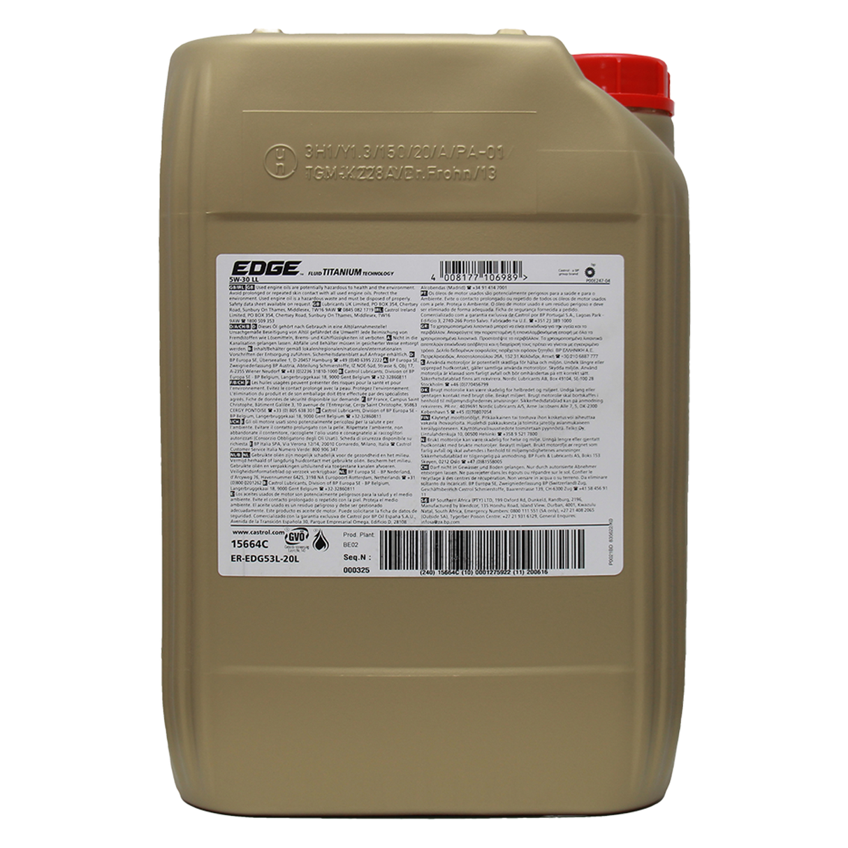 Castrol EDGE 5W-30 LL 20 Liter