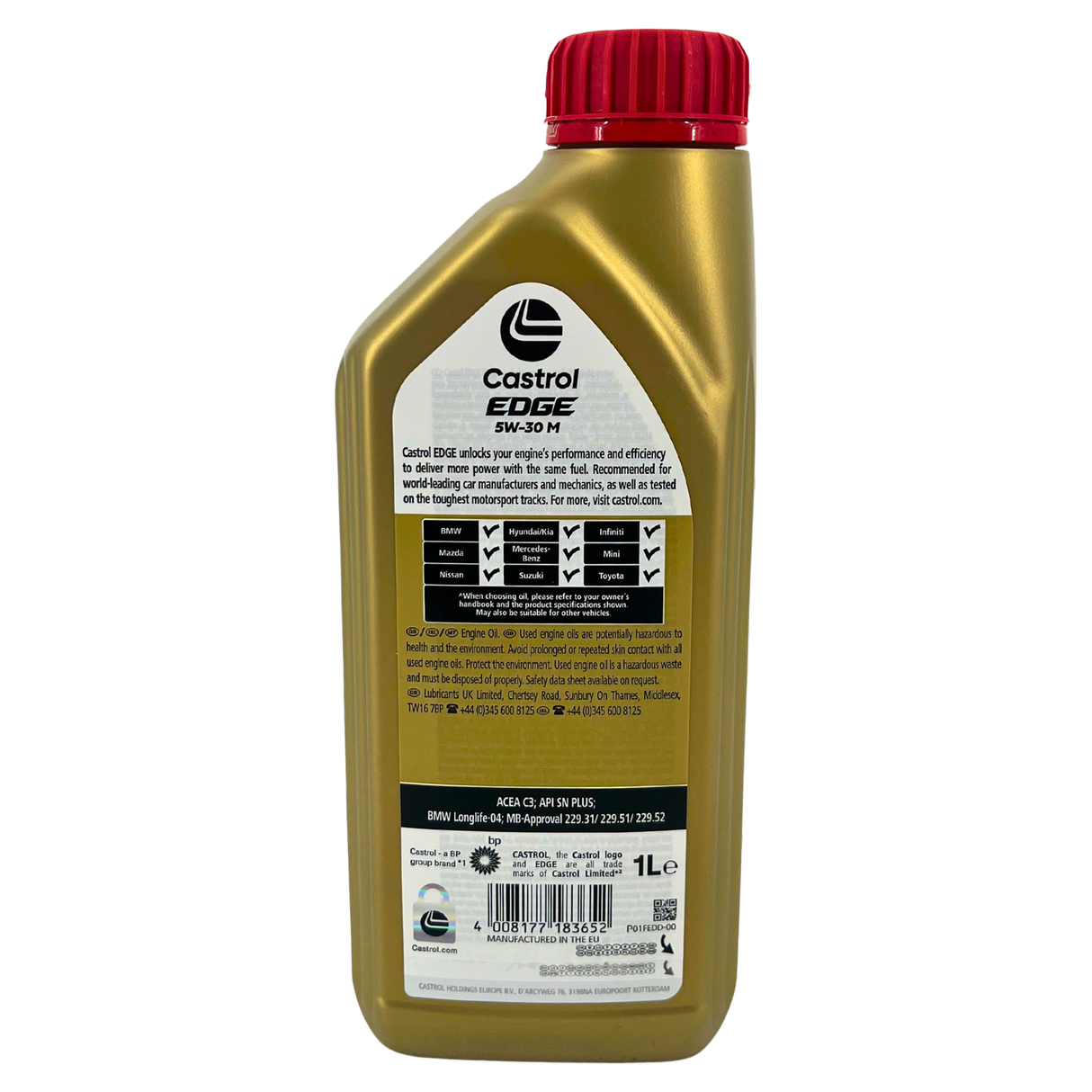 5L CASTROL EDGE 5W-30 M LL-04 + MANN Ölfilter für BMW F20 F21 F22 F23 B38 B37