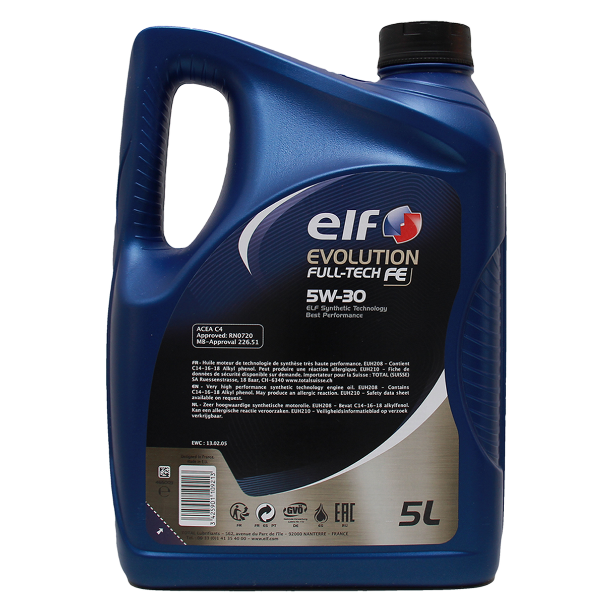 6L elf Evolution Full-Tech FE 5W-30 Motoröl ORIGINAL Renault Ölfilter 152093920R