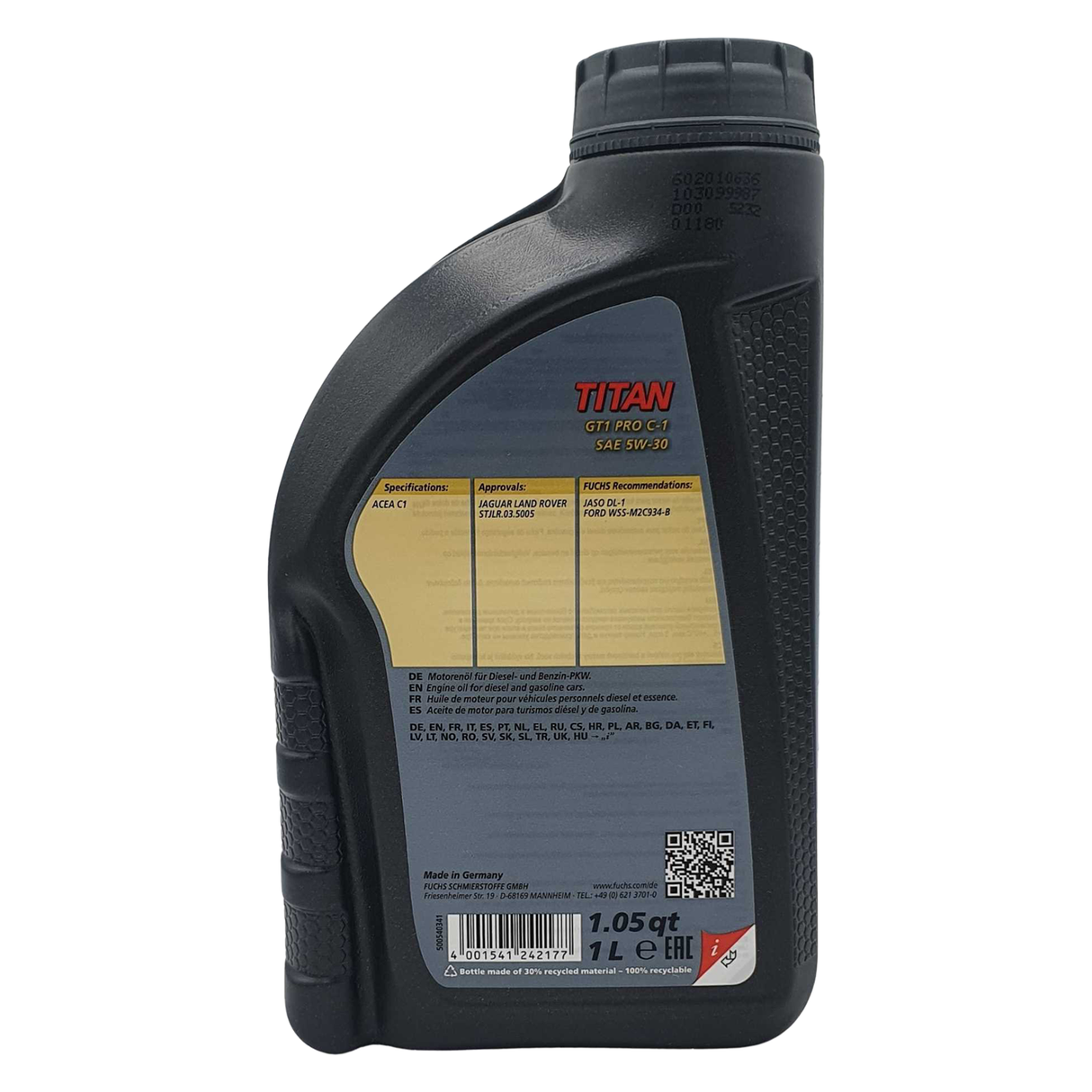 7L FUCHS Motoröl 5W30 + MANN Ölfilter für MERCEDES W203 W210 W211 200/220/270CDI