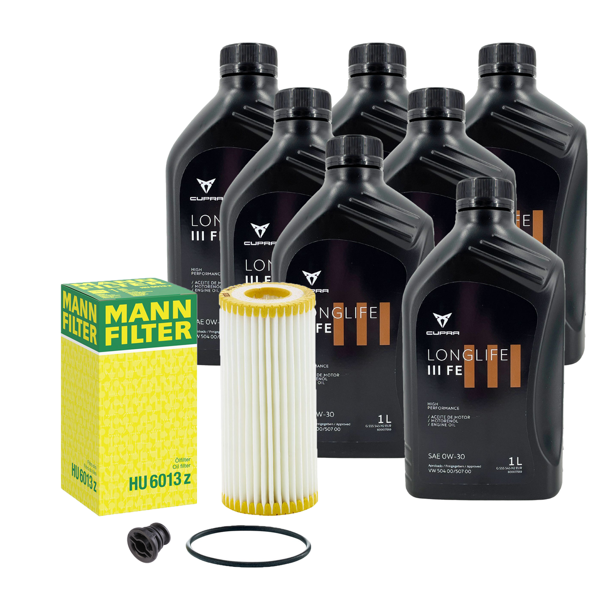 7L ORIGINAL 0W-30 + MANN Ölfilter für CUPRA ATECA FORMENTOR LEON 2.0 TSI VZ