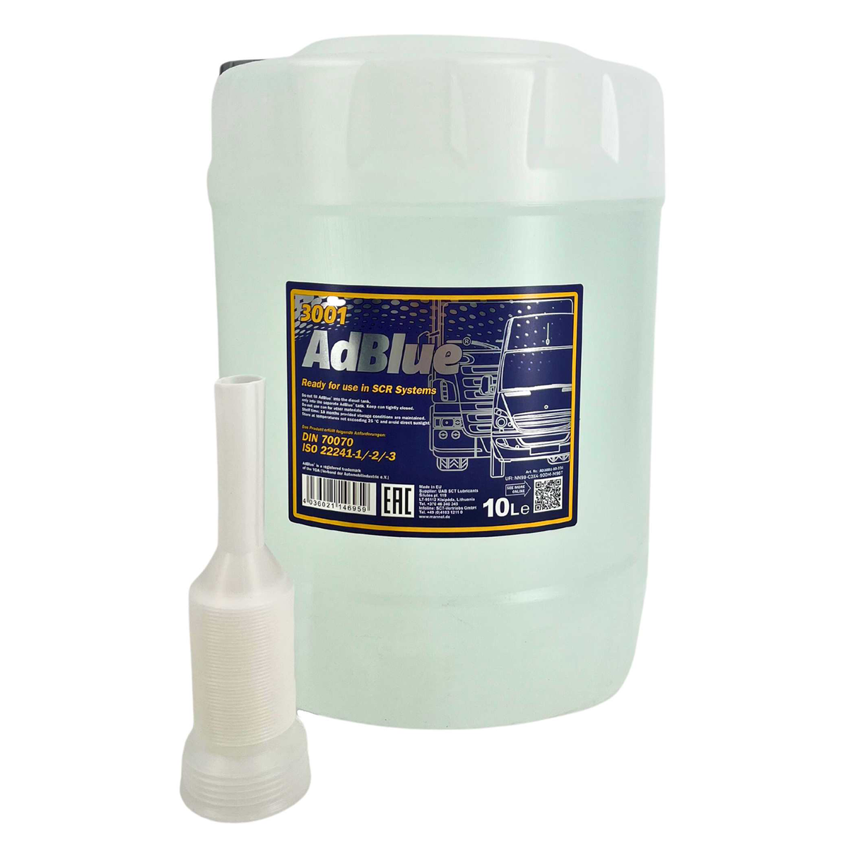 Mannol AdBlue - 10 Liter inkl. Flexi Tube - Schlauch