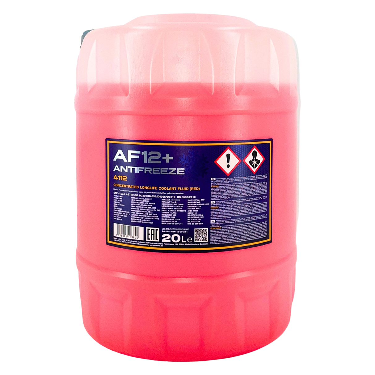 Mannol Antifreeze AF12+ Longlife Frostschutz Konzentrat 20 Liter