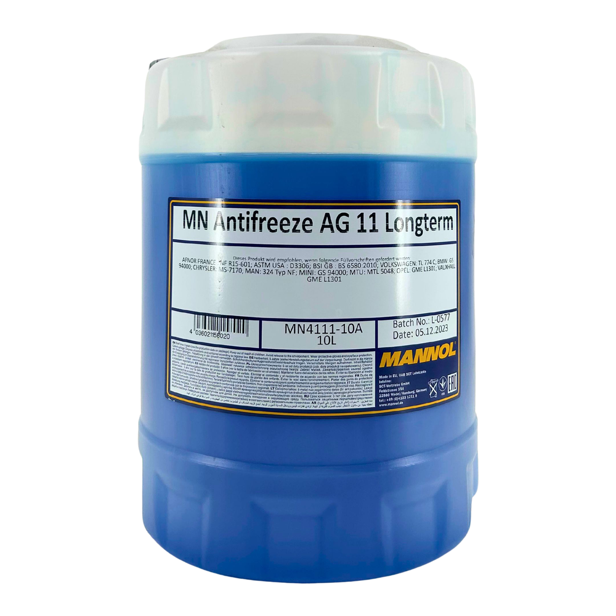 Mannol Antifreeze AG11 Frostschutz Konzentrat 10 Liter