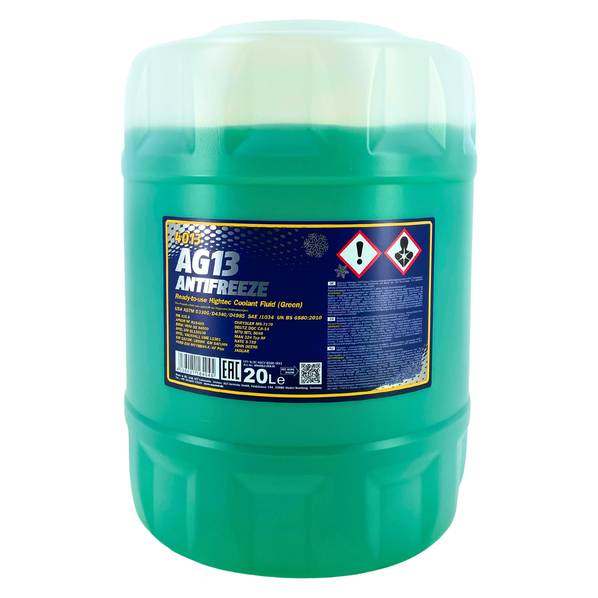 Mannol Antifreeze Kühlerfrostschutz AG13 (-40 °C) Hightec 20 Liter