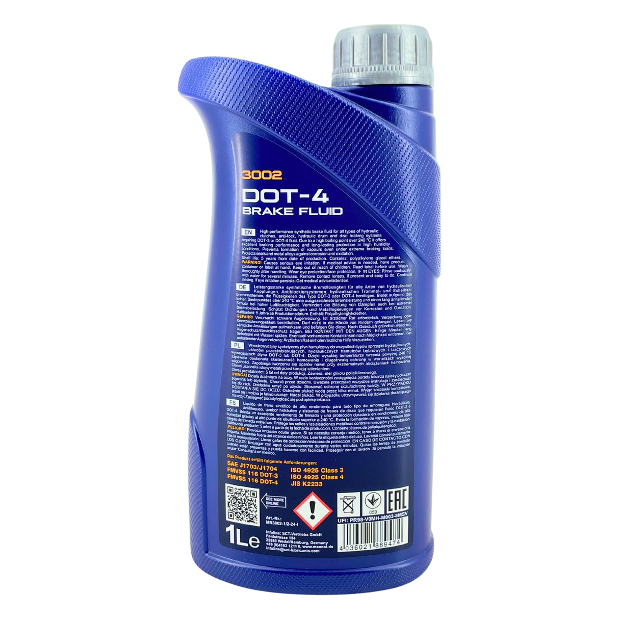 Mannol Brake Fluid DOT-4 1 Liter