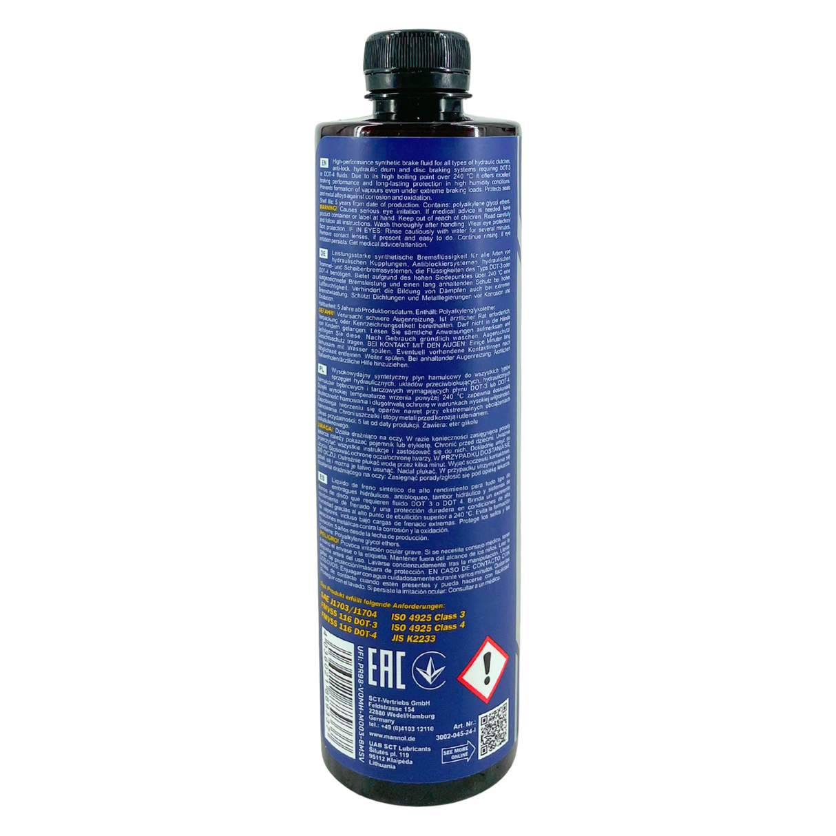Mannol Brake Fluid DOT-4 450 ML