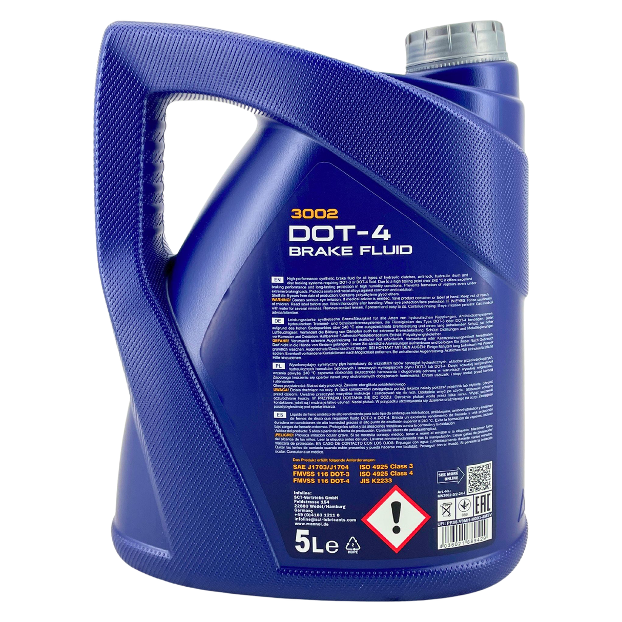Mannol Brake Fluid DOT-4 5 Liter