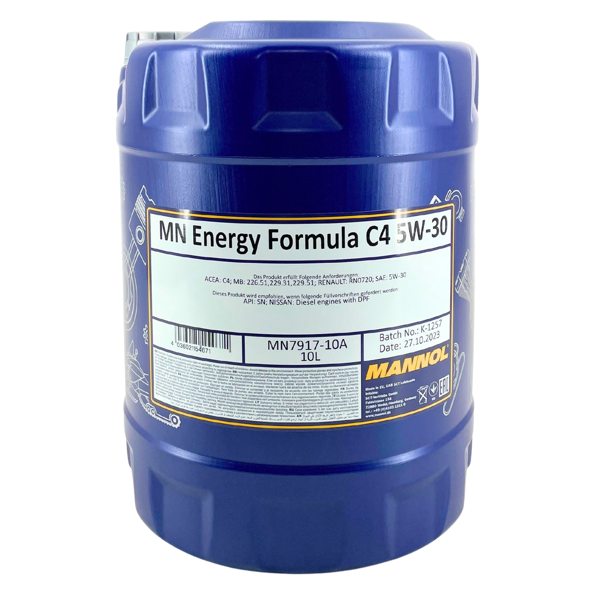 Mannol Energy Formula C4 5W-30 10 Liter