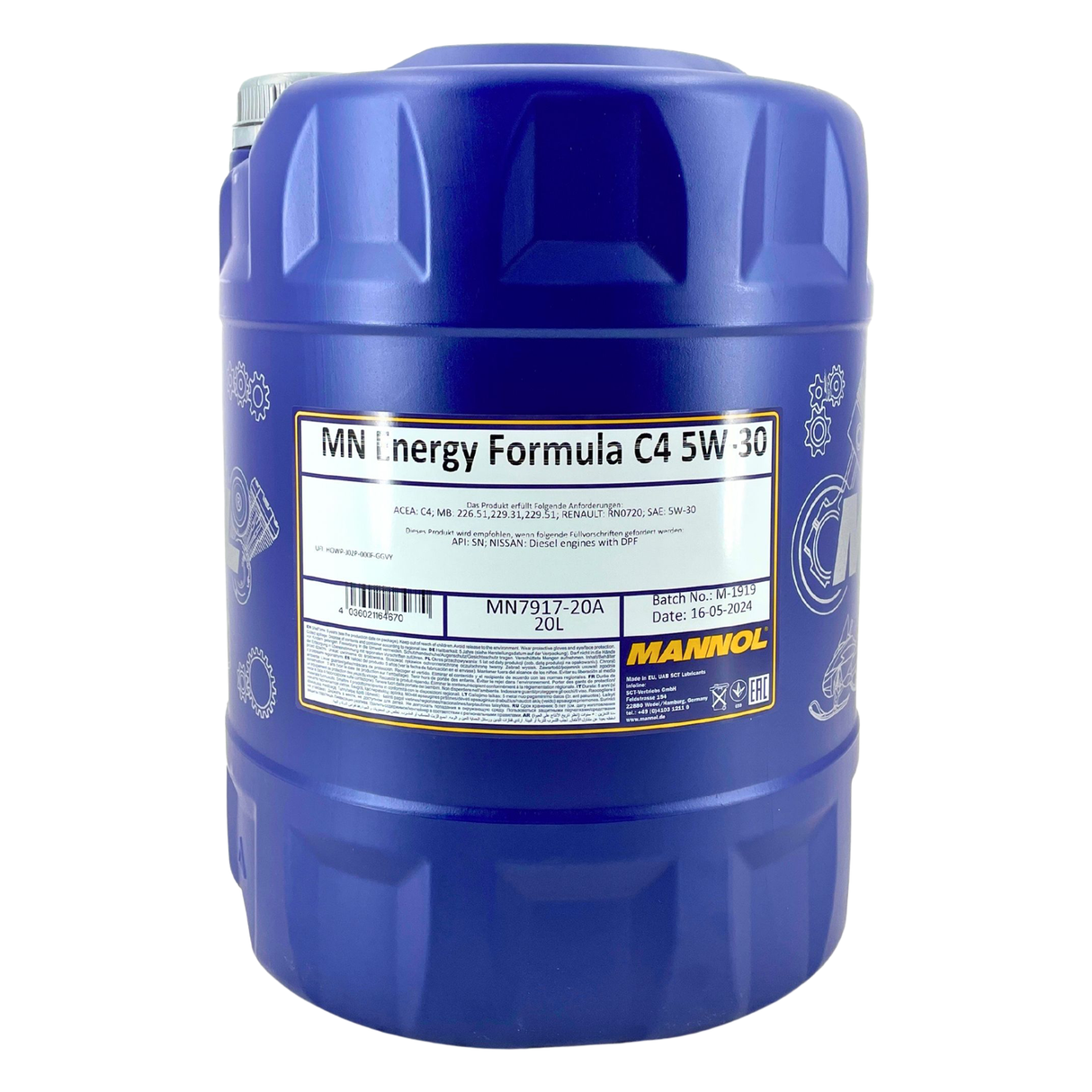 Mannol Energy Formula C4 5W-30 20 Liter