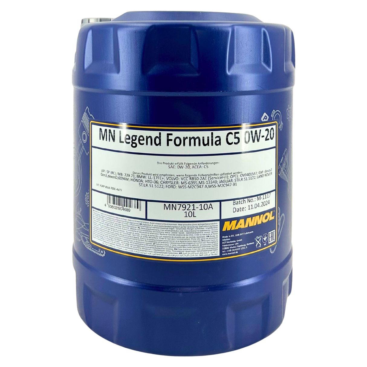 Mannol Legend Formula C5 0W-20 10 Liter