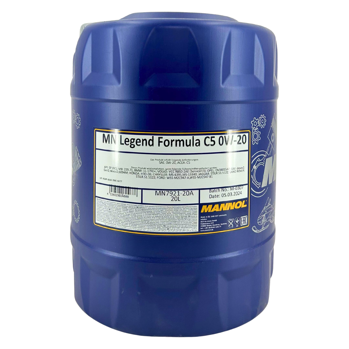 Mannol Legend Formula C5 0W-20 20 Liter